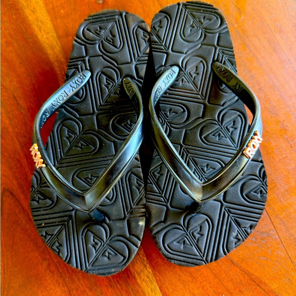 Roxy Little girls flip flop sandals sz12 toddler​‎